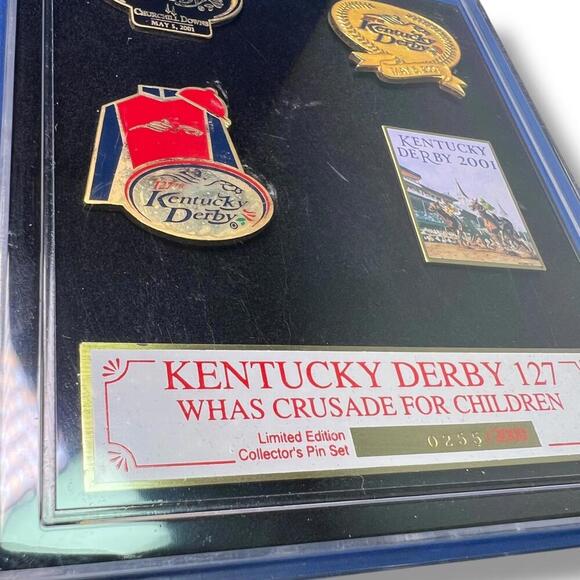Kentucky Derby 127 Pin Set 2001 WHAS Crusade for Children Limited Edition 0255 - Picture 3 of 6